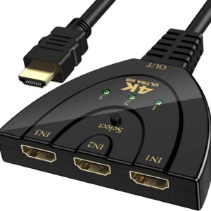 Switch HDMI avec câble 4K DTS-HD Dolby
