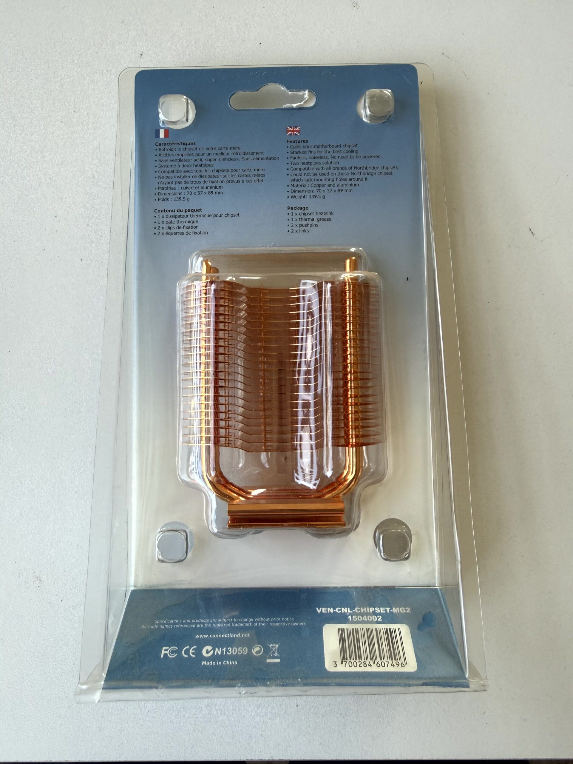 Dissipateur thermique chipset Connectland CHIPSET-MG2