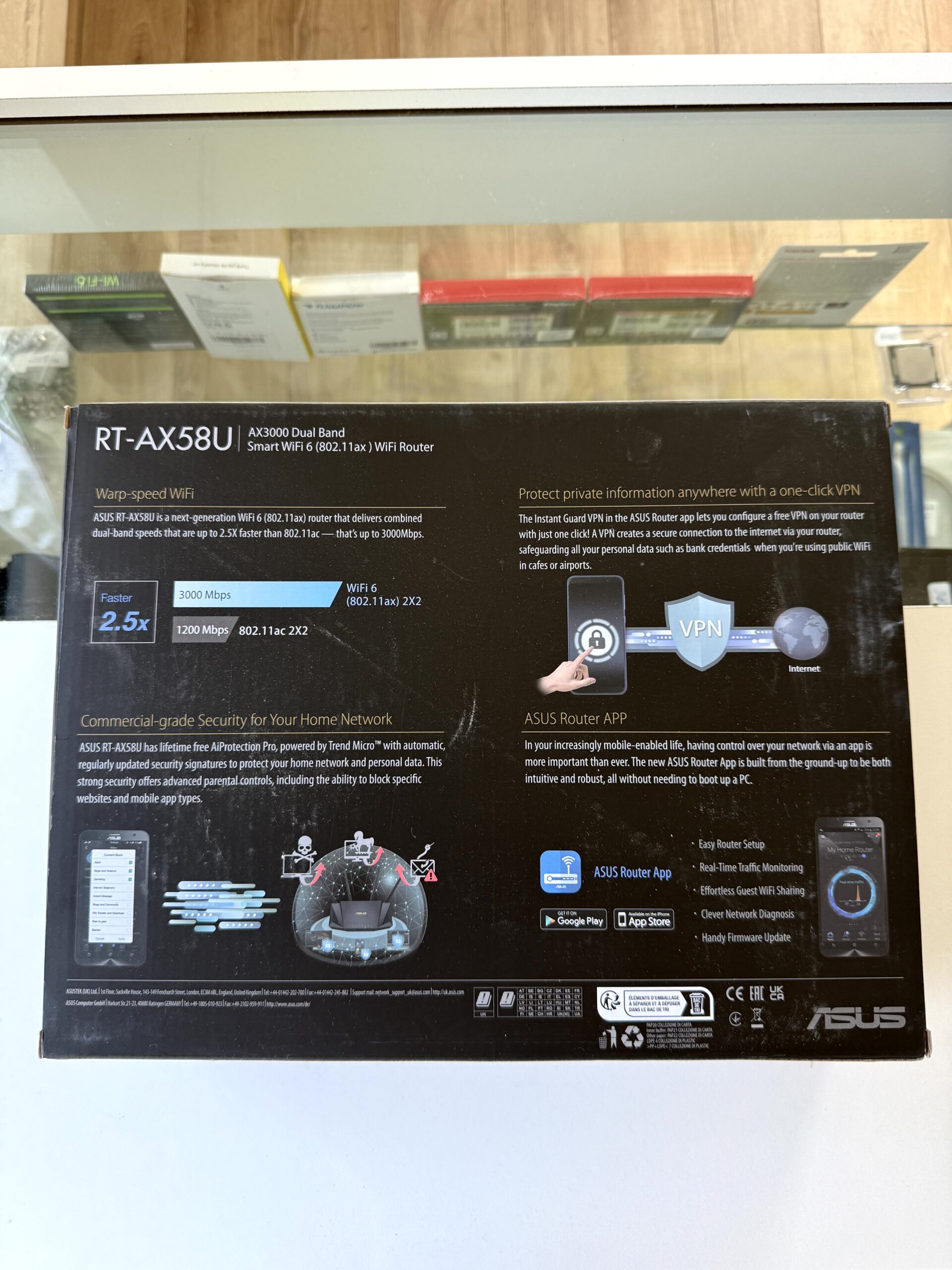 Routeur WiFi 6 ASUS RT-AX58U AX3000 Dual Band – Image 2