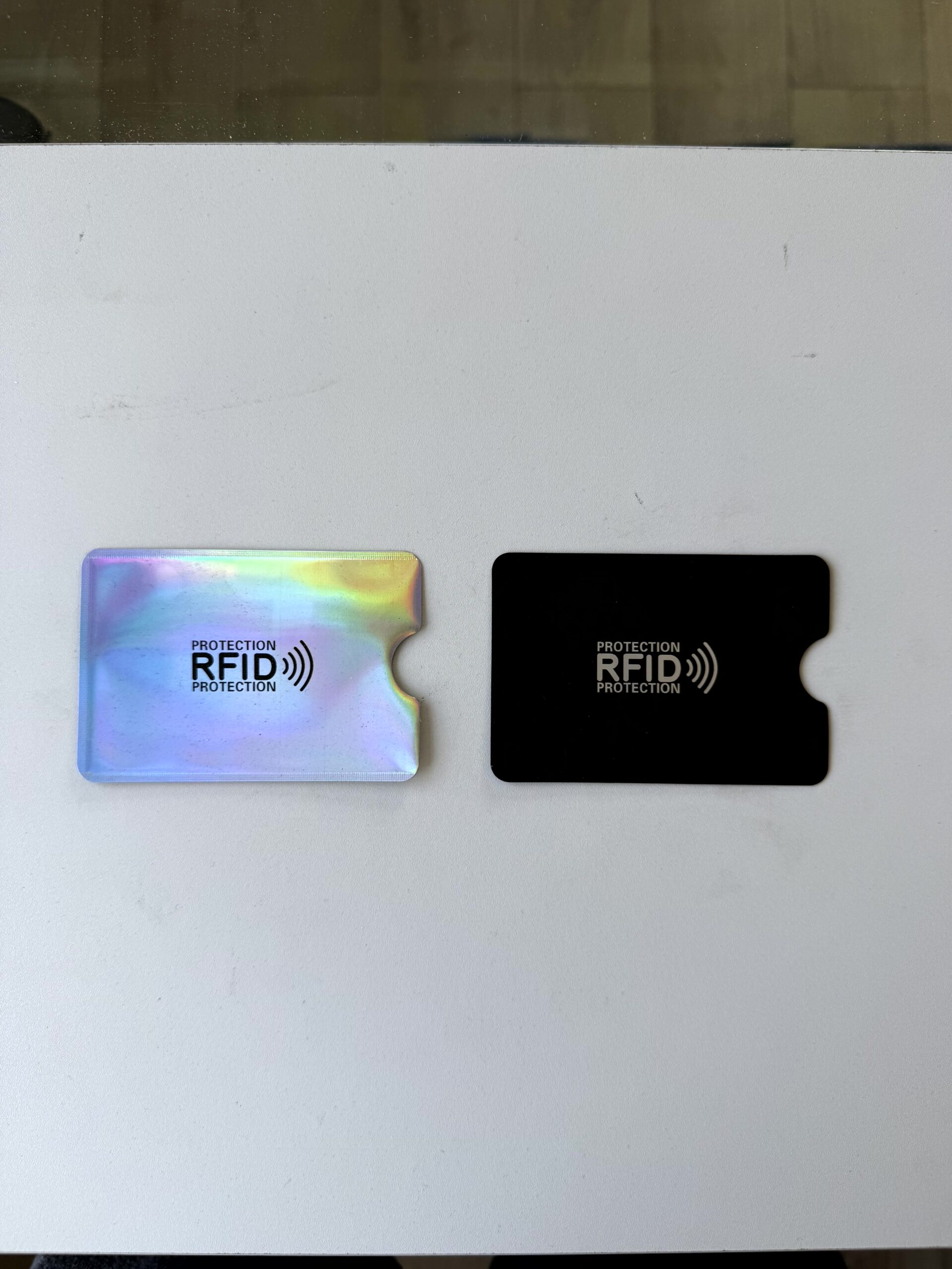Lot 2 protège-cartes anti-RFID/NFC