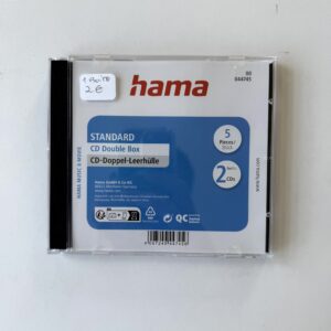 Boîte CD Double Hama - lot de 5 boîtiers pour 2 CDs