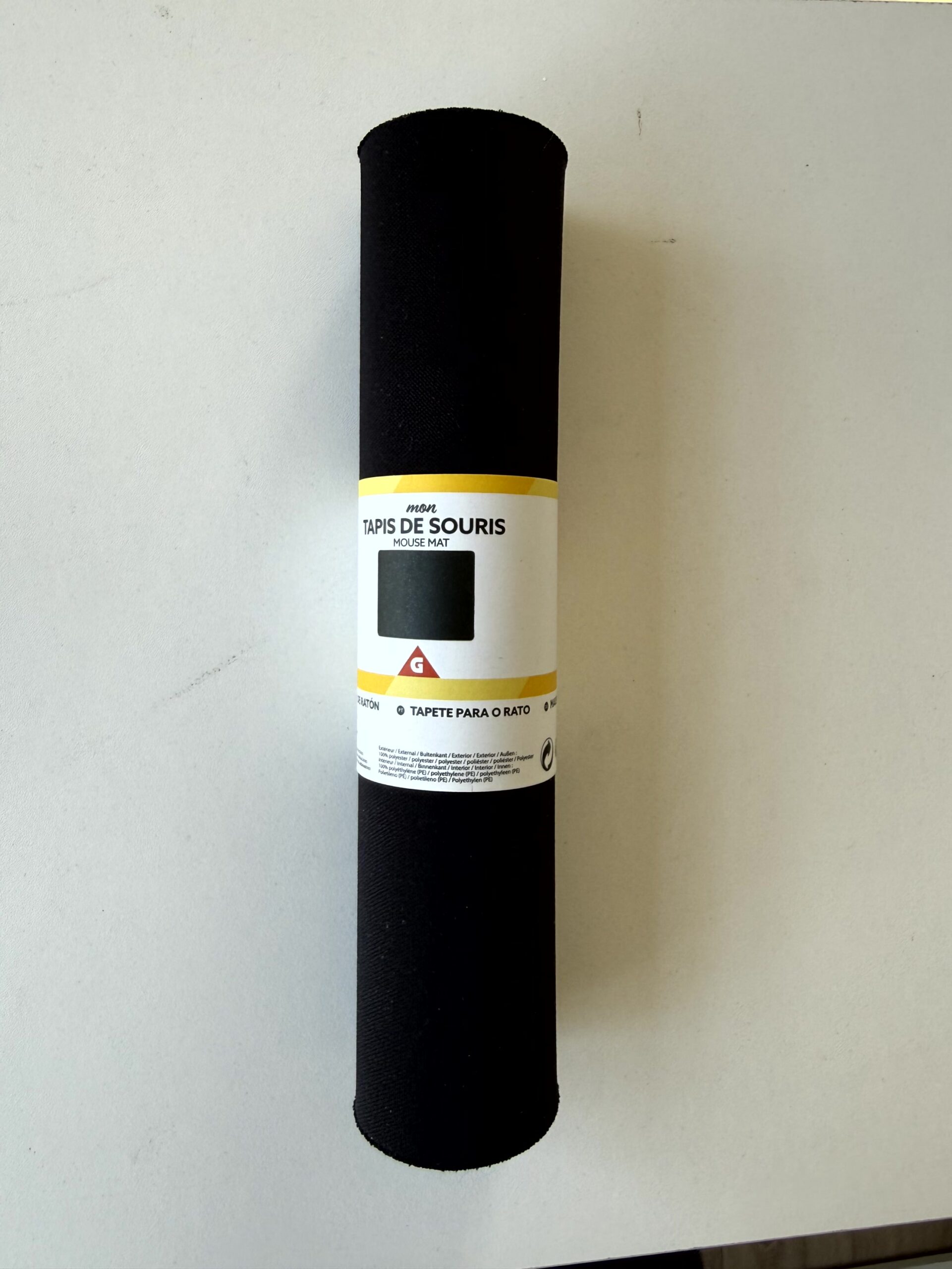 Tapis de souris noir standard