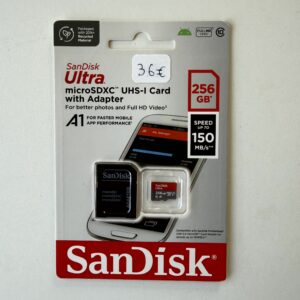 SanDisk Ultra microSDXC 256 Go UHS-I A1 – 150 MB/s + Adaptateur